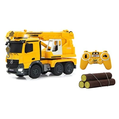 Image de Jamara 405034 Grue Géante Mercedes Liebherr 2,4 GHz Echelle 1/20 Jaune