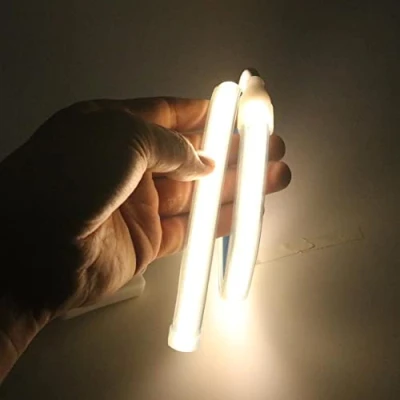 Image de pcning 50 CM Bande LED COB 220V Puissante avec Interrupteur IP67 Etanche 280 LEDS/M 0.5M Blanc Chaud Light Strip (Blanc Chaud, 0.50)