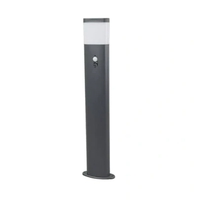 Image de LED luminaire extérieur Marius (Moderne) en Gris Inox (1 lampe,à), Borne lumineuse, pour socle