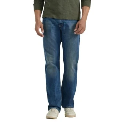 Image de Wrangler Authentics Men&#039;s Relaxed Fit Boot Cut Jeans, Medium Indigo, 36W x 30L