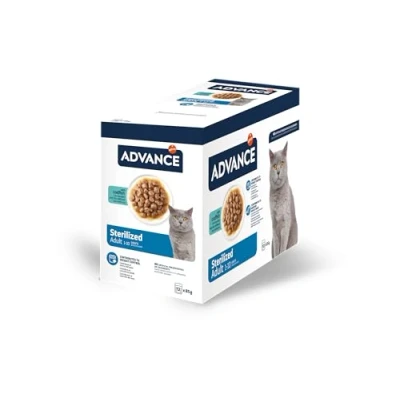 Image de Advance Nourriture Humide pour Chats Stérilisés Au Cabillaud Multipack 12 x 85g