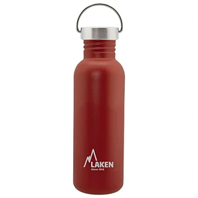 Image de LAKEN Bot. ac. inox Basic 750ml S/S tapón Rojo