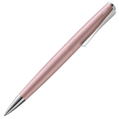 Image de Lamy studio 269 Stylo à bille en acier inoxydable avec finition laquée mate, mécanisme rotatif clip forme d&#039;hélice, recharge grande capacité M 16, noir