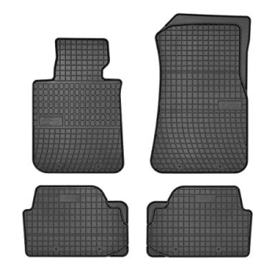 Image de DBS 1765863 Tapis Auto en Caoutchouc Sur Mesure de sol pour Voiture 4 Pièces Haute Qualité Inodore Antidérapant Rebords Surélevés, Noir
