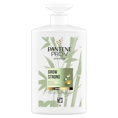 Image de Pantene Pro V Miracles Grow Strong Shampooing pour femme Avec biotine et bambou (1 l) pompe Aide à réduire la chute des cheveux (modèle épuisé)