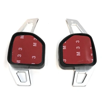Image de H Customs Bascule Shift Paddle Extension Palettes de Commande Alu argent Type A Pour LEON 5F, à partir 2012, les oscillations CUPRA