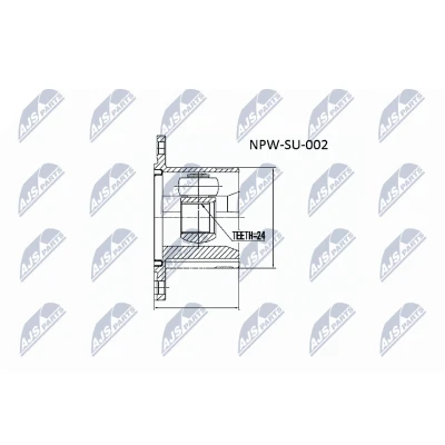 Image de Jeu de joints, arbre transmission NTY NPW SU 002