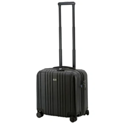 Image de JSA 2 in 1 Reisetrolley, Rollkoffer aus ABS Kunststoff, Reisekoffer mit doppelten 360 Leichtlaufrollen Bagage Cabine 41 Centimeters 30 Noir (Schwarz Matt)