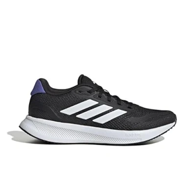 Image de adidas Femme Runfalcon 5 Running Shoes Shoes, Core Black/FTWR White/Cobalt Blue, 38 2/3 EU