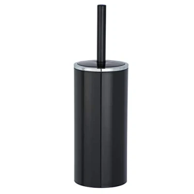 Image de WENKO 22557100 Brosse WC Inca, Plastique, Noir, à: 10,5 x 34 cm