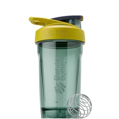 Image de BlenderBottle Strada Shaker Cup Parfait pour les milkshakes protéinés et le pré entraînement, 680 ml, jaune