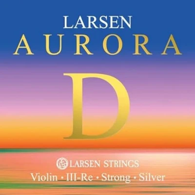 Image de LARSEN STRINGS Aurora cordes de violon D argent 4/4 Strong