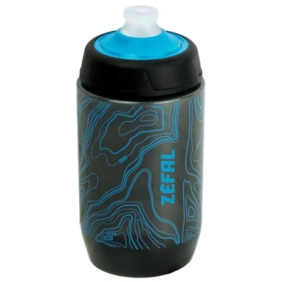 Image de ZEFAL Sense Pro 50 Bidon Vélo 500 ML Pour Tout Type de Cadre Route, VTT, Gravel, Enduro, VTTAE Gourde Inodore Sans BPA Bleu