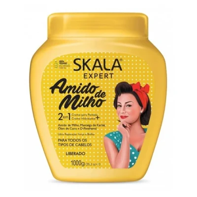 Image de SKALA EXPERT Masque/Après Shampooing &quot;AMIDO&quot; 1000ml 100% Vegan Renforce et donne de la brillance aux cheveux. Reconstruit fibre capillaire