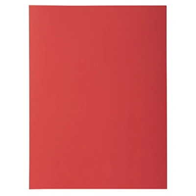 Image de Exacompta Réf. 218012E Paquet de 50 chemises rigides avec 1 rabat ROCK&#039;&#039;S 210 g/m² couleurs vives certifiées PEFC™ dimensions 24 x 32 cm pour documents format A4 couleur rouge