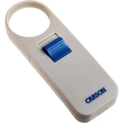 Image de Carson Loupe asphérique éclairée par LED 7X avec Un diamètre de lentille 3,8 cm (SV 70)