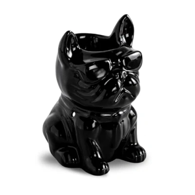 Image de Brûle Parfum Céramy Boubou Atmosphère Parfumée Objet Artisanal à la Mode Aromathérapie Facile Brûleur Fondant parfumé Déco Bouledogue Figurine Chien 45 ML H 15,5cm Zen’Arôme