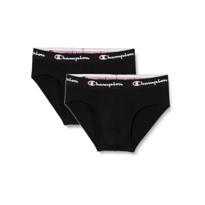 Image de Champion Core Briefs X2 Slip, Noir, XXL (Lot de 2) Hommes