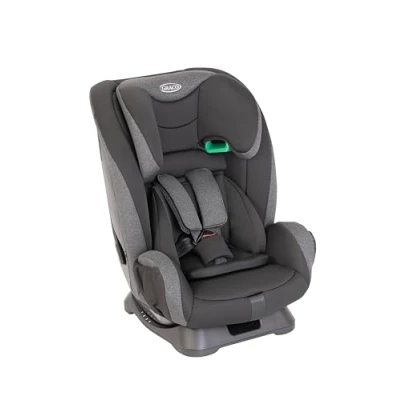Image de Graco FlexiGrow R129,siège auto à harnais 2 en 1 de 76 145 cm(de 15 mois jusqu&#039;à environ 12 ans),face la route, 105 cm,utilisez comme rehausseur avec harnais,de 100 à 145 cm, noir,Midnight