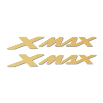Image de labelbike 2 Autocollants 3D Xmax Scooter compatibles avec Yamaha X Max à partir de 2010 Couleur Or