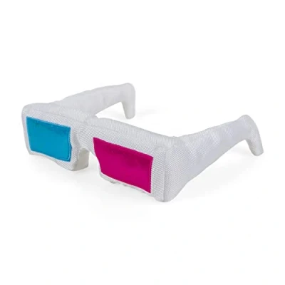 Image de Petface Jouet en Peluche rétro pour Chien Lunettes 3D