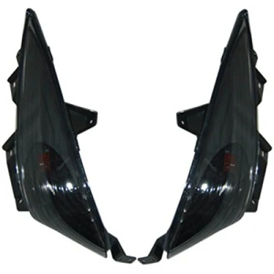 Image de one by Camamoto cod. 77206378FN Paire de flèches avant homologuées CE noires/fumées compatible avec Yamaha T Max 500cc année 2008 à 2011