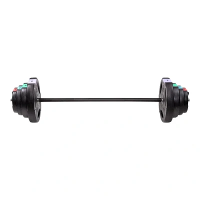 Image de Barre de musculation réglagable avec plaques composites HMS GSP40
