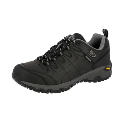 Image de Brütting Mixte Blackburn Low Chaussures de Randonnée Basses, Noir (Schwarz/Grau Schwarz/Grau), 39 EU