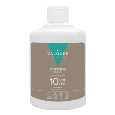 Image de Valquer Profesional Oxygéné Crème Stabilisée, 10 Volumes (3%). Coloration Permanente des Cheveux à Usage Professionnel. Formulation Végétalienne 500 Ml
