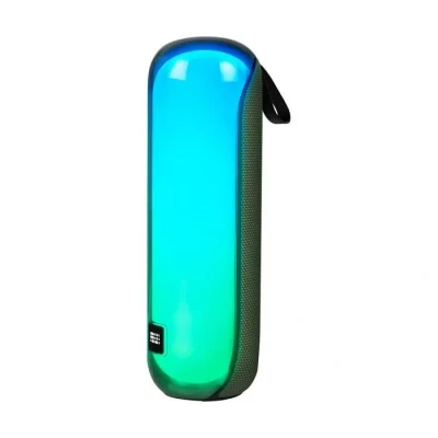 Image de Enceinte Sans Fil Modèle PARTY Tube Bluetooth 5.3 avec Effets Lumineux 30W Vert