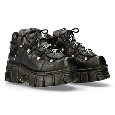 Image de New Rock Femme, C66 ANKLE PLATFORM, SHOES, shoes Noir, 37 EU