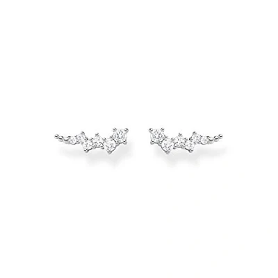 Image de Thomas Sabo H2157 Boucles d&#039;oreilles en Argent sterling 925 avec pierres blanches, 1,30 cm, sterling, Non applicable