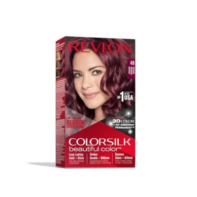 Image de Revlon Coloration Permanente Colorsilk Beautiful Color Couleur Radieuse Longue Tenue 48 Bourgogne 1 Application