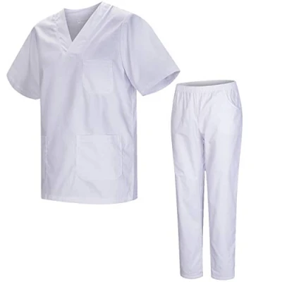 Image de Misemiya Uniformes Unisexe Uniforme Médical avec Haut et Pantalon 817 8312 BLANCO X Large, Blanc