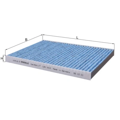 Image de MAHLE ORIGINAL LAO 1613 Filtre d&#039;habitacle à charbon actif, aux propriétés anti allergènes, avec effet antibactérien 253 179 20 TESLA: Model S