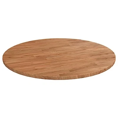 Image de vidaXL Dessus de Table Rond Remplacement Rechange à Dîner Marron Clair Ø70x1,5 cm Bois Chêne Traité