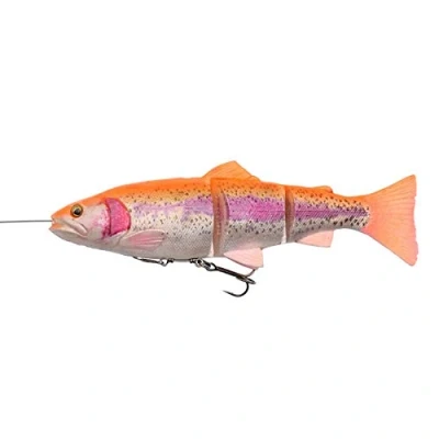 Image de Savage Gear Leurre 4D Line Thru Trout Truite en caoutchouc à l&#039;aspect naturel pour la pêche Appât brochet, Golden Albino, 15cm / 35g langsam sinkend