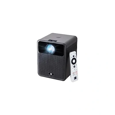 Image de Kodak Projecteur Intelligent FLIK HD10 Système de Projection vidéo Android TV 1080p FHD avec Google Assistant, Wi FI, Bluetooth 5.0, HDMI, USB, AUX