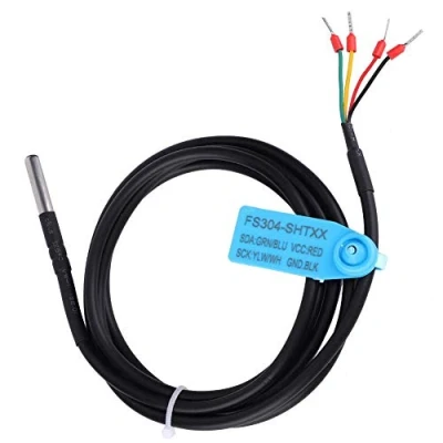 Image de SHT35 Capteur Humidité Sol, Sonde de d&#039;Humidité Température en Acier Inoxydable, Régulateur Numérique, Interface I2C, IP67 Étanche Numérique du Sol Boîtier