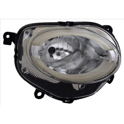 Image de TYC 20 15501 06 2 Phares droit H7, W21W, LED avec feu de circulation diurne pour à droite FIAT: 500 3 portes, C Cabriolet