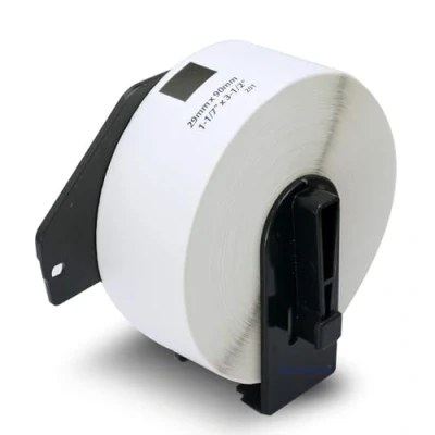 Image de BETCKEY 1 Rouleau DK 11201 Étiquettes d&#039;Adresse Compatible avec Brother, 29mm x 90mm, 400 pour Imprimantes d&#039;Étiquettes QL Brother