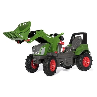 Image de Rolly Toys 710294 pédale RollyFarmtrac Fendt 939 Vario avec Chargeur rollyTrac (2 Vitesses, Frein à Main, pour Enfants de 3 8 Ans, siège réglable, Tracteur pneus air), Vert