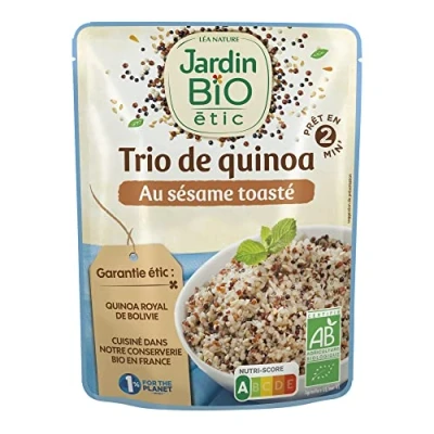 Image de Jardin bio étic Trio de quinoa au sésame toasté Salé Certifié AB Sachet 220g