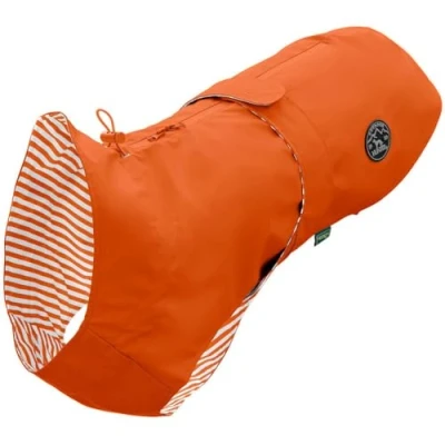 Image de HUNTER Manteau de Pluie Milford pour Chien, Couleur : Orange, Coupe Ergonomique Une Protection optimale, réglable Individuellement, Fermeture éclair Porte Vaisselle, Facile d&#039;entretien et