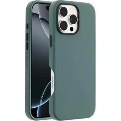 Image de OtterBox Coque Symmetry Series Cactus Leather MagSafe pour iPhone 16 Pro Max, Antichoc, résistante aux Chutes, de Protection Fine, supporte 3X Plus Chutes Que la Norme Militaire, Vert