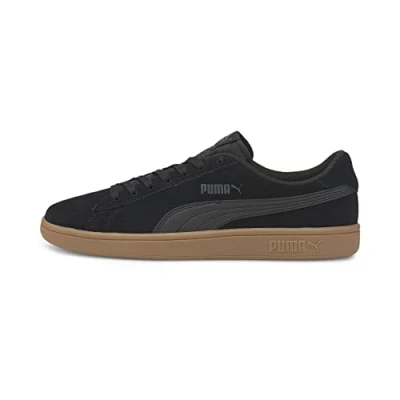 Image de Puma Mixte Smash V2 Baskets, Noir Noir, 40.5 EU