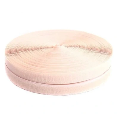 Image de TUKA Scratch Ruban à coudre 25 mètres x 25mm, Non adhésif bande Hook &amp; Loop, Crochet et Boucle pour couture, Tissu Fermeture, 25m Boucle, Beige, TKB5003 Beige