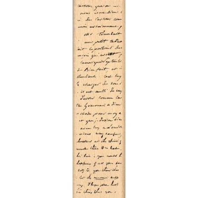 Image de Florilèges Design FF114049 Tampon Scrapbooking Fond Manuscrit Beige 15 x 4 2,5 cm