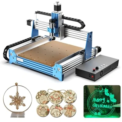 Image de Machine de Gravure CNC Genmitsu PROVerXL 4030 pour Bois Métal Acrylique MDF, châssis C BEAM, contrôlée par GRBL, Fraiseuse 3 axes tout En Aluminium, zone travail XYZ 400 x 300 110mm