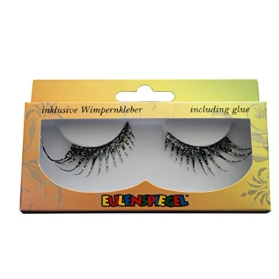 Image de Eulenspiegel 001349 Cils artificiels, Cabaret Multi, 1 ml de colle spéciale pour cils, instructions, carnaval, fête à thème